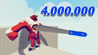 4.000.000 DAMAGE KNIFE THROWER vs EVERY UNITS | Tabs - Totally Accurate Battle Simulator