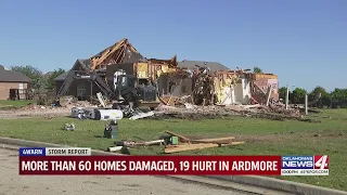 More than 60 homes damaged, 19 hurt in Ardmore