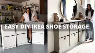 Easy DIY IKEA Shoe Storage!