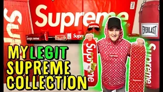 MY ENTIRE LEGIT SUPREME COLLECTION!! $35,000+ (BEST HYPEBEAST ROOM ON YOUTUBE)