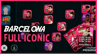 Plantilla FULL ICONIC del FC BARCELONA | PES 2021 Mobile | Rabanillo