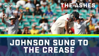 Mitchell Johnson sung to the crease by the Barmy Army as he cops a Golden Duck 😂 The Ashes, 2010/11