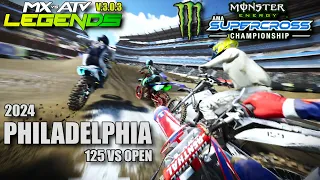 2024 Monster Energy Supercross // Philadelphia // 125cc Hot Lap + OpenRace // MXvsATV LegendsV3.0.3