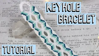 KEYHOLE BRACELET TUTORIAL [CC] || Friendship Bracelets