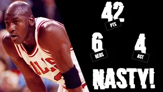 Michael Jordan NASTY Game 7 Performance 1992 ECSF vs Knicks - 42 Pts, 6 Rebs, 4 Asts!