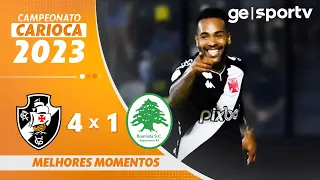 VASCO 4 X 1 BOAVISTA | MELHORES MOMENTOS | 9ª RODADA DO CARIOCA 2023 | ge.globo