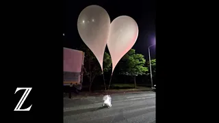 Nordkorea soll Müll- und Kotballons nach Südkorea geschickt haben