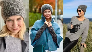 МОДНЫЕ ШАПКИ ДЛЯ ЖЕНЩИН  45+  55+ 65+  2022 /HOW TO WEAR A HAT FOR WOMEN