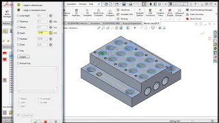 49 - Mastercam for SolidWorks - Altering Drilling Parameters