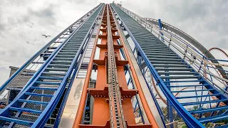 Valravn [Vertical Drop Coaster] POV // Cedar Point 4K