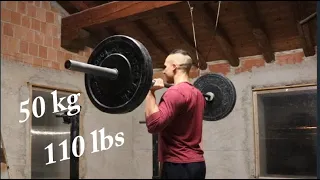 50 KG Overhead Press for 5 reps - Road to 70 KG