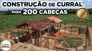 CONSTRUÇÃO DE CURRAL P 200 CABEÇAS - DRONE