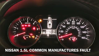 Nissan Qashqai & Juke K9K 1.5L diesel Red check engine light common manufacturers fault
