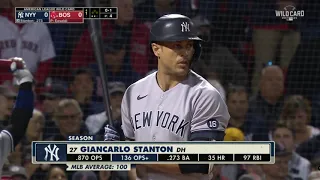 Sterling's HR Call of Stanton's Long Single 10/5/21 in Boston.
