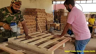 Wooden Crates ( Boxes ) Manufacturing. Mundra Kutch