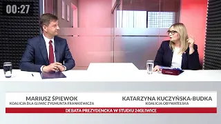 Debata prezydencka. Katarzyna Kuczyńska-Budka vs Mariusz Śpiewok