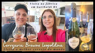 Brewine Leopoldina brewery and its world-winning sparkling beers. Garibaldi RS