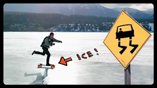 Can you skate on ice, with a longboard? - ft. Dad Bods and the Supersonic