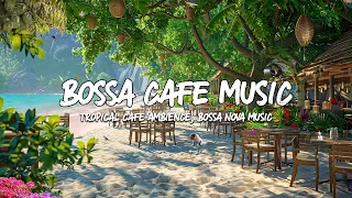 Tropical Beach Melodies - Smooth Bossa Nova, Palm Trees on a Island, Ocean Waves Sounds For Relaxing