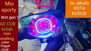 reflektor Mio sporty Wst gen 1 AE COB kotak non leveling sinar otomotif