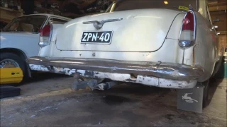 GAZ 21 Volga cold start & hand crank start