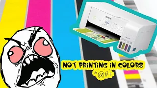 How to Fix an EPSON ET-2760 That doesn't print in Color | How to do Power Cleaning for an @ET-2760