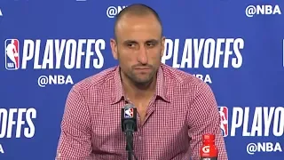 Manu Ginóbili "he shoots ridiculous shots" - On Challenge Of Guarding Klay Thompson