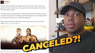 Mike Tyson Vs Jake Paul Canceled?!
