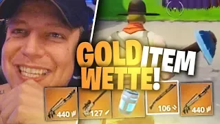 Goldene Items Challenge in Fortnite | 5000€ Wette | SpontanaBlack