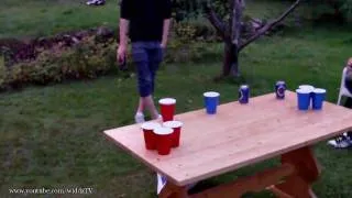 Amazing beer pong shot - by widdz