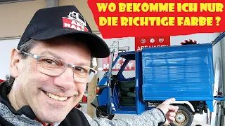 Wo bekomme ich die richtige Farbe / Lack für die Piaggio Ape 50 Blue Aktion 938/a @ApeHarry