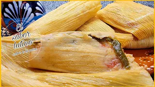 🔴 Como Hacer unos Deliciosos  Tamales de Rajas con Queso 💥