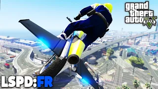 GTA 5 LSPD:FR - Das FLIEGENDE POLIZEIMOTORRAD? - Deutsch - Polizei Mod #82 Grand Theft Auto V