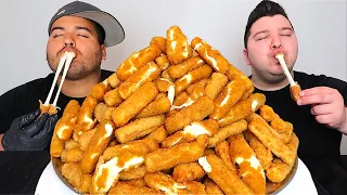 20,000 CALORIE MOZZ STICK CHALLENGE • Mukbang & Recipe