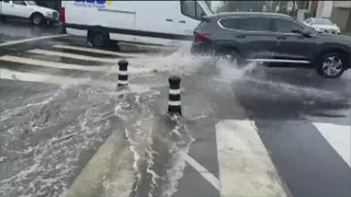 Rain soaks roads, winds take out powerlines in San Diego