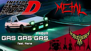 Initial D - Gas Gas Gas【Metal Cover 1 hour】/ FalKKonE (feat. Rena)