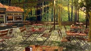 Coffee Shop at Forest Ambience  | Enchanted Forest  Ambience | Calming Nature Sounds.