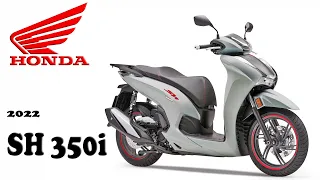 2022 Honda SH 350i Pearl Falcon Gray & Mat Blacky Gray Metallic