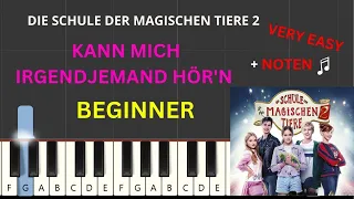 Kann mich irgendjemand hör'n - Die Schule Der Magischen Tiere (Beginner Piano Tutorial) (+ NOTEN )