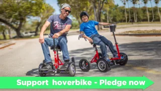 HoverBike - Hoverboard + Bike... Available now on KickStarter