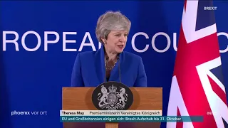 Theresa May zu den Ergebnissen des EU-Gipfels am 11.04.19