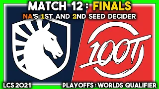 THE TRIUMPH (LCS 2021 CoStreams | Playoffs: Worlds Qualifier | Match 12: TL vs 100 | GRAND FINALS)