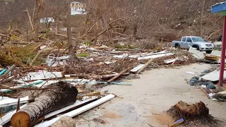 Hurricane Irma damage to Soggy Dollar Jost Van Dyke, BVI