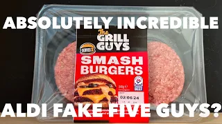 Aldi The Grill Guys Smash Burgers Review | Aldi Fake Five Guys Review