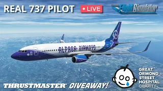 Real 737 Pilot flying for Great Ormond Street in Microsoft Flight Simulator