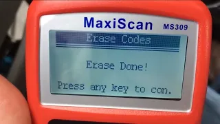 Let's see if the Autel MaxiScan MS309 OBDII Code Reader / Scanner can turn my Check Engine Light off