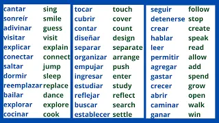 Los 250 verbos ingleses más utilizados. | Aprender-inglés