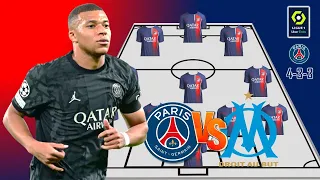 TODAY MATCH | PSG POTENTIAL STARTING LINEUP  LIGUE 1 FRANCE 2023 MATCH WEEK 6 | PRS VS Marseille