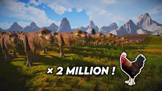 Can 10.000 T-Rex defeat a 2 MILLION Chicken army ? Ultimate Epic Battle Simulator 2 - UEBS 2