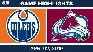 NHL Game Highlights | Oilers vs. Avalanche – April 02, 2019